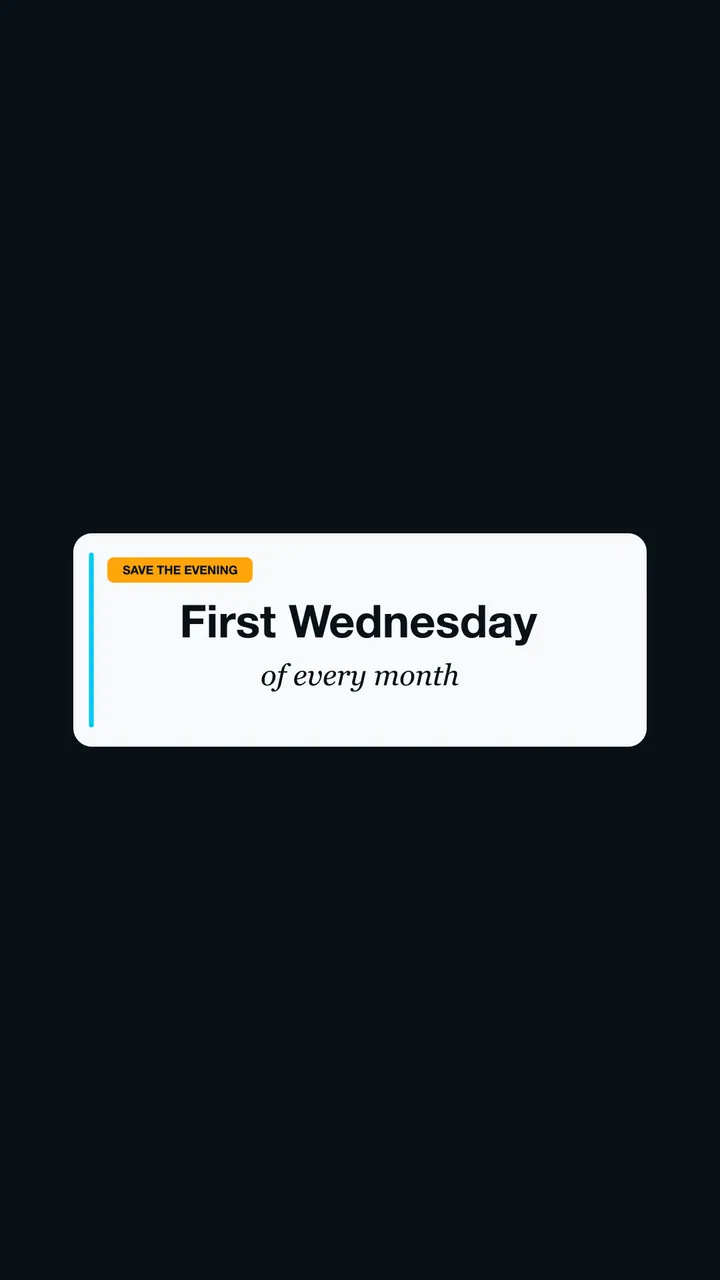 SWFL First Wednesday event graphic